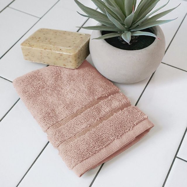 Cariloha Blush Viscose and Turkish Cotton Blend Washcloth-4