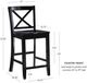 Linon Torino Black X-Back Counter Stool-2