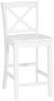 Linon Torino White X-Back Counter Stool-0