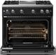 Viking® 5 Series 36" Onyx Pro Style Gas (NG) Range with Polished Chrome Trim-1