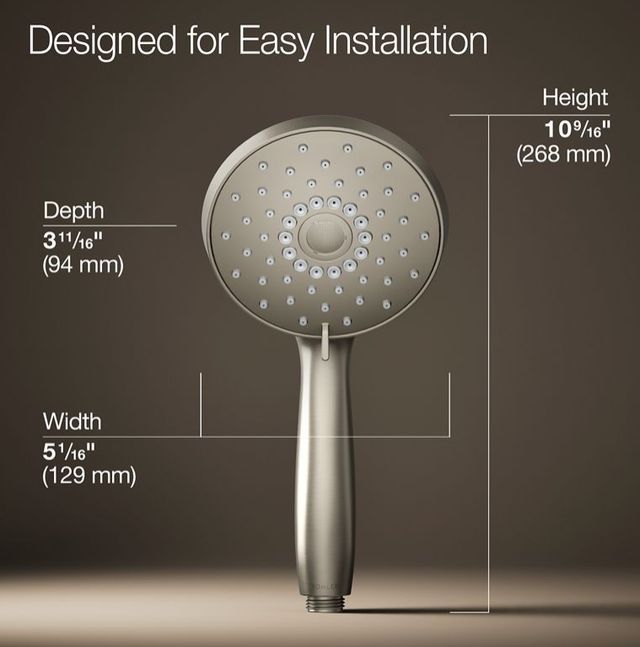 KOHLER® Forté® Vibrant Brushed Nickel 2.5 GPM 4-Function Handshower-2