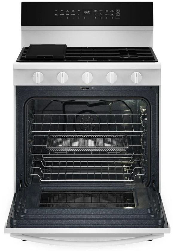 Whirlpool® 30" White Freestanding Gas Range-2