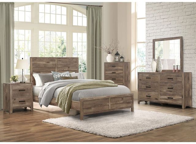 Mazin Furniture® Mandan Weathered Pine Mirror-4