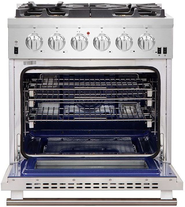 FORNO® Alta Qualita 30" Stainless Steel Freestanding Gas Range-2