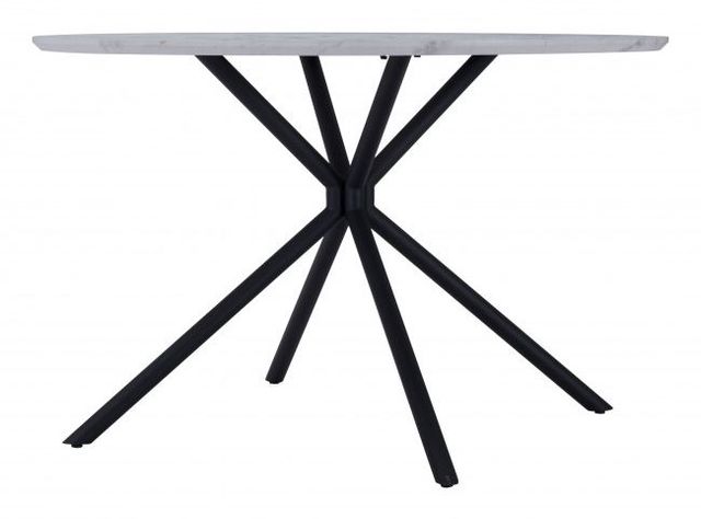 Zuo® Modern Amiens White Dining Table with Black Base-1