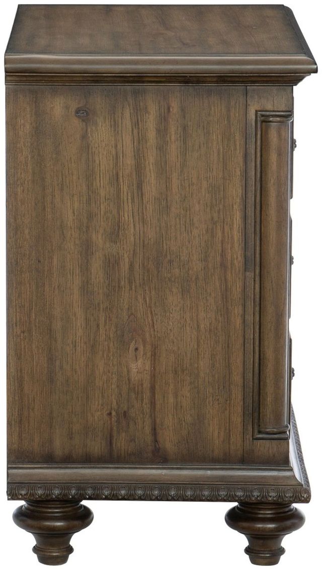 Mazin Furniture Rachelle Weathered Pecan Nightstand-3