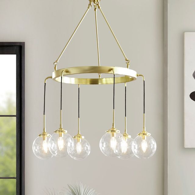 Olliix by INK+IVY Clive Gold Chandelier-3