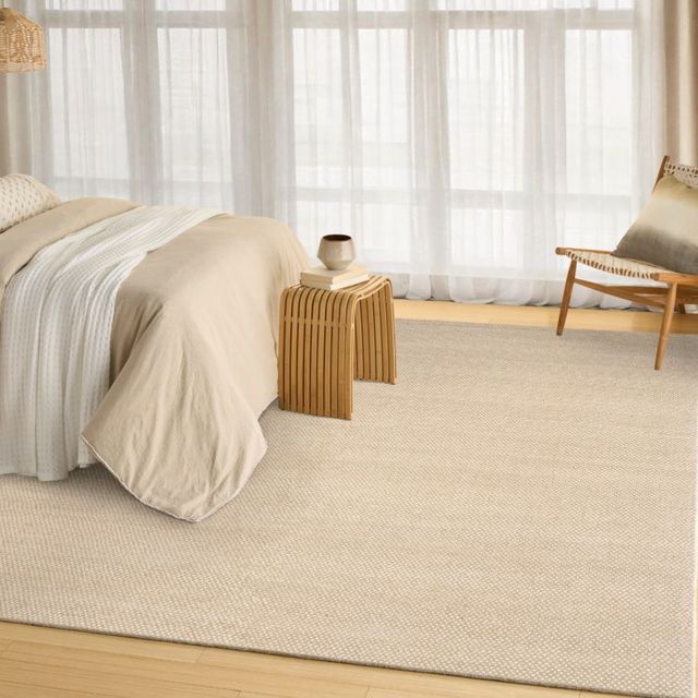 Nourison Home™ Pure Rows Ivory/Taupe 5'x7' Area Rug-1