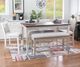 Powell® Mckoy 6-Piece Charcoal/Gray/White Counter Table Set -1