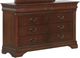 Elements International Chateau Vintage Cherry 8-Drawer Dresser and Mirror-1