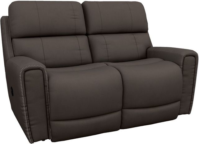 La-Z-Boy® Apollo Slate Leather Manual Reclining Loveseat-0