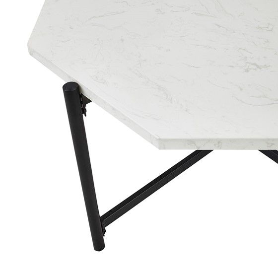 Olliix by Martha Stewart Elora White/Black End Table-3