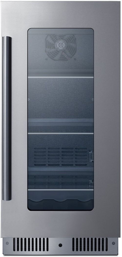 Summit® 15" 2.6 Cu. Ft. Stainless Steel Built-In Beverage Center-0