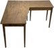 Boulder Creek Furniture West 2-Piece Natural Modular Wedge Desk and Return Set-4