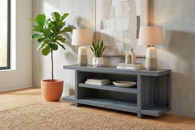aspenhome® Latitude Deep Indigo 67" Open Console-1