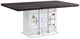 ACME Furniture Cargo Antique Walnut Dining Table with White Base-0