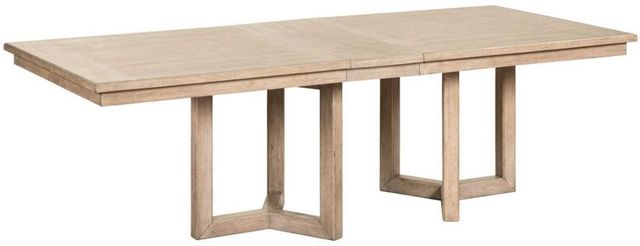 Liberty Furniture Proximity Place Barley Buff Double Pedestal Dining Table-0