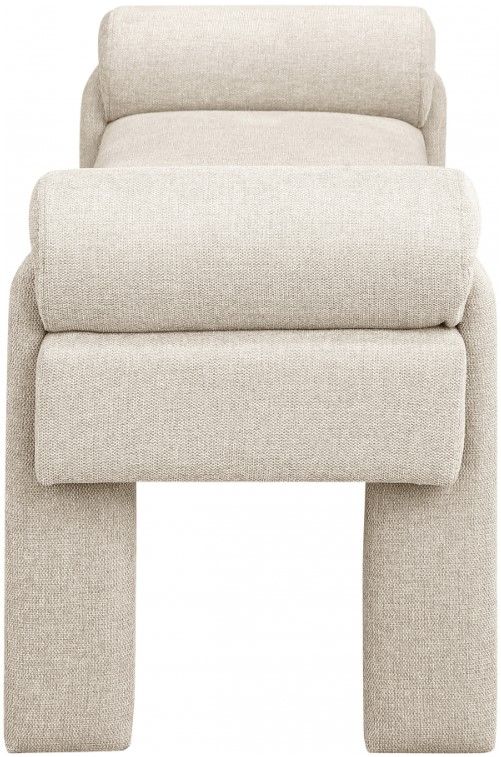 Meridian Furniture Stefano Beige Bench-2