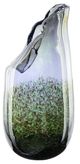 A & B Home Clear/Green Vase-2