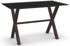 Amisco Andre Black Glass Table