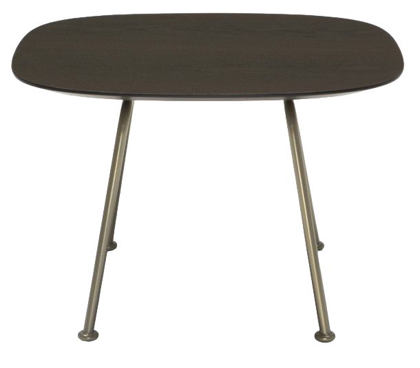 Natuzzi Editions Low Brown Ash Square Accent Table-0