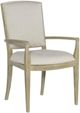 Hooker® Furniture Surfrider Driftwood/Zuri Cream Carved Back Dining Arm Chair-0
