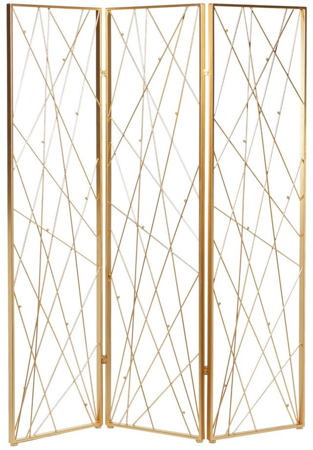 Deco Marche Gold Room Panel Screen Divider-0