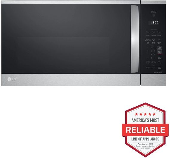 LG 1.8 Cu. Ft. PrintProof™ Black Stainless Steel Over The Range Microwave-1