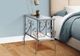 Monarch Specialties Inc. Glass Top Accent Table with Silver Metal Base-2