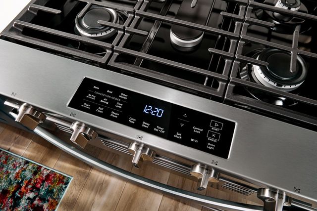 Whirlpool® 30" Black Stainless Steel Slide-In Gas Range with Air Cooking Technology-1