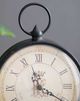 A & B Home Elias Black/White Medium Table Clock-1