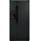 GE® 33" 23.0 Cu. Ft. Black Side-by-Side Refrigerator-0