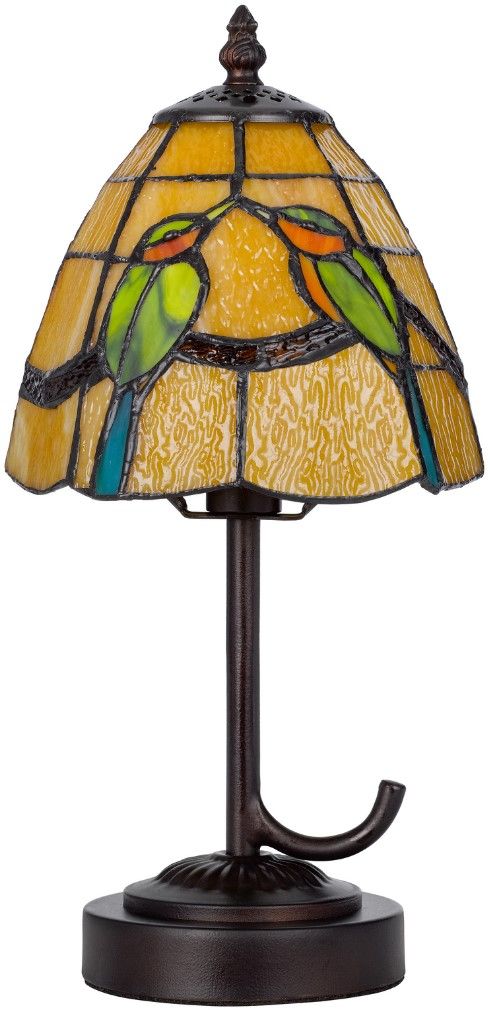 Cal® Lighting & Accessories Tiffany Dark Bronze/Green Accent Lamp-2