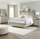 Liberty Furniture Ivy Hollow 4-Piece Dusty Taupe/Weathered Linen Queen Mantle Bed Set-1