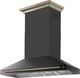 FORNO® Aria Series Alta Qualita 60" Black Wall Mounted Range Hood  -3