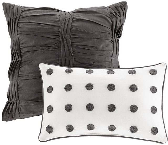 Olliix by Urban Habitat Charcoal Twin/Twin XL Brooklyn Cotton Jacquard Comforter Set-2