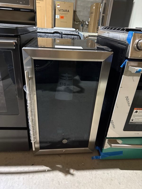 Clearance GE® 4.1 Cu. Ft. Stainless Steel Wine Cooler-0