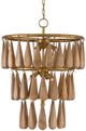 Currey & Company Savoiardi Natural/Vintage Brass Chandelier-0