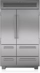 Sub-Zero 30.1 Cu. Ft. Built In French Door Refrigerator-Stainless Steel-0