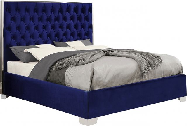 Meridian Furniture Lexi Navy Full Bed-0