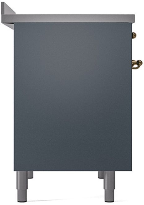 Ilve® Nostalgie II Series 40" Blue Grey Pro Style Induction Range-3