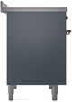Ilve® Nostalgie II Series 40" Blue Grey Pro Style Induction Range-3