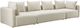 TOV Furniture Hangover 3-Piece Off-White 145" Modular Sofa-0