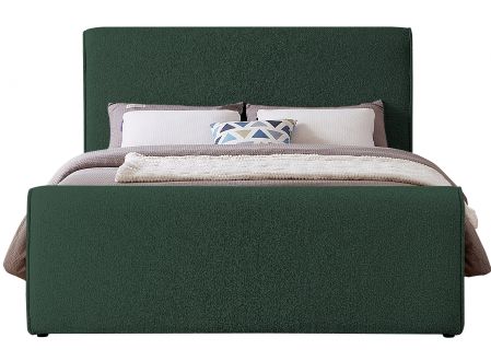 Meridian Furniture Stylus Green Upholstered Queen Panel Bed-1