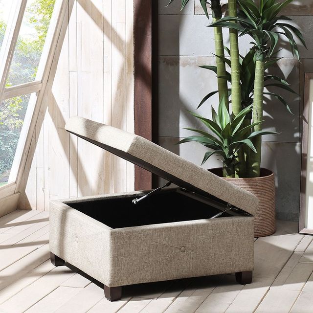 Olliix by Madison Park Sand Aspen Ottoman-3