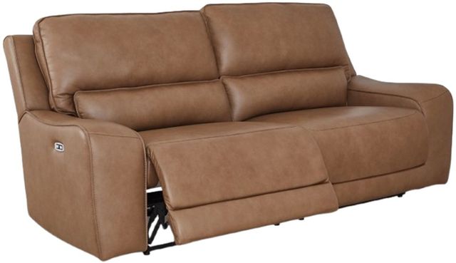 Signature Design by Ashley® DeepWakes Caramel Power Reclining Sofa with Adjustable Headrest-3