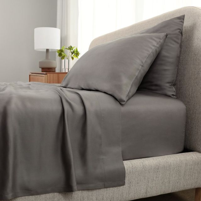 Cariloha Aloha 4-Piece Shade Gray Twin Soft Sheet Set-0