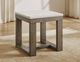 Steve Silver Co. Calla White Marble Top End Table with Driftwood Base-1