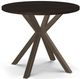 Amisco Customizable Asterisk Round Table with Metal Starburst Stand-0