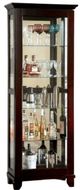 Furniture of America® Ludden Dark Walnut Curio-0